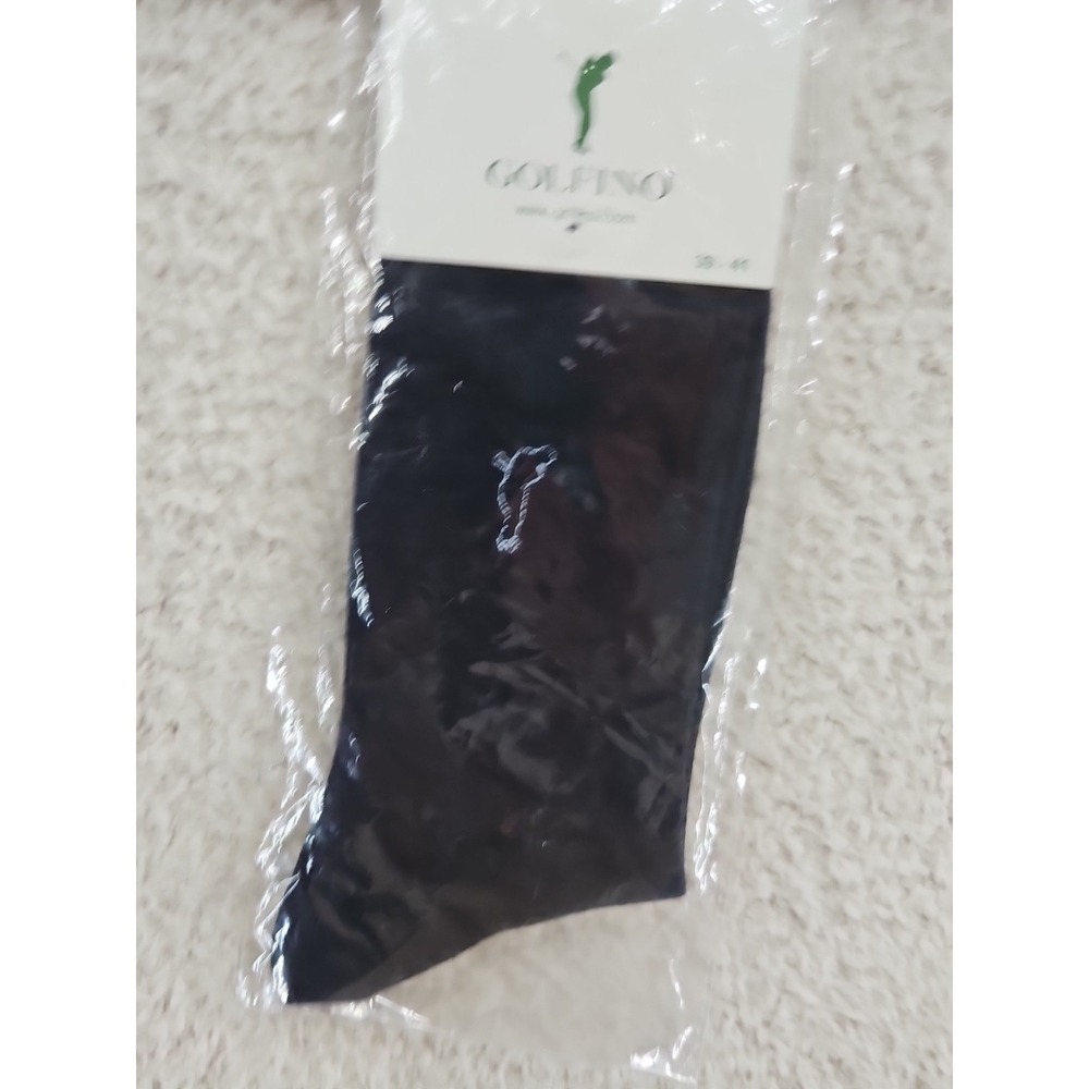 Golfino Plain Socks Size 7/8.5 US One Pair New With Tags